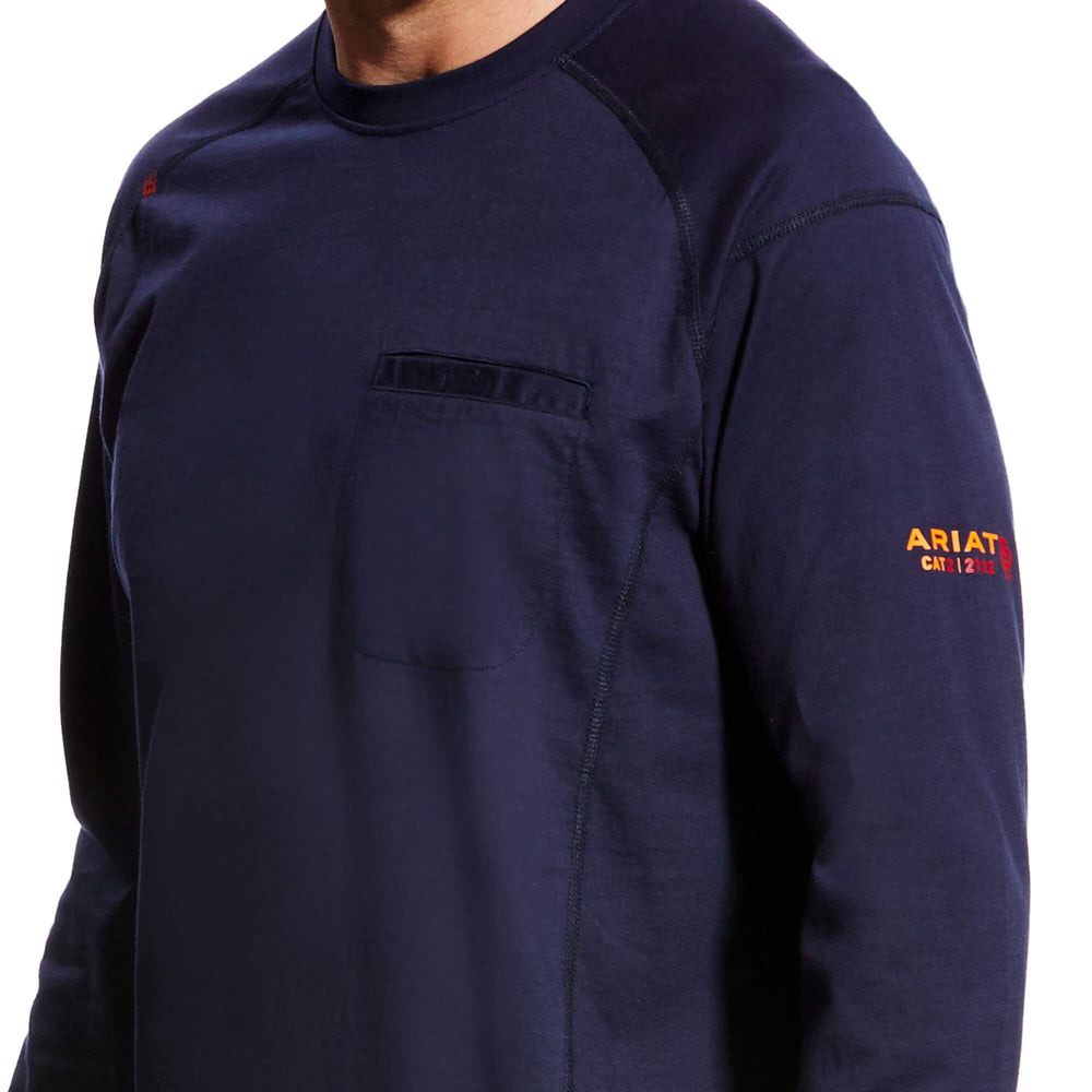 Ariat FR Men's Flame Resistant Navy Air Crew T-Shirt 10022327