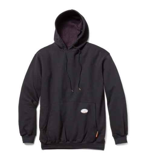 Rasco FR Black Pullover Flame Resistant Hooded Sweatshirt