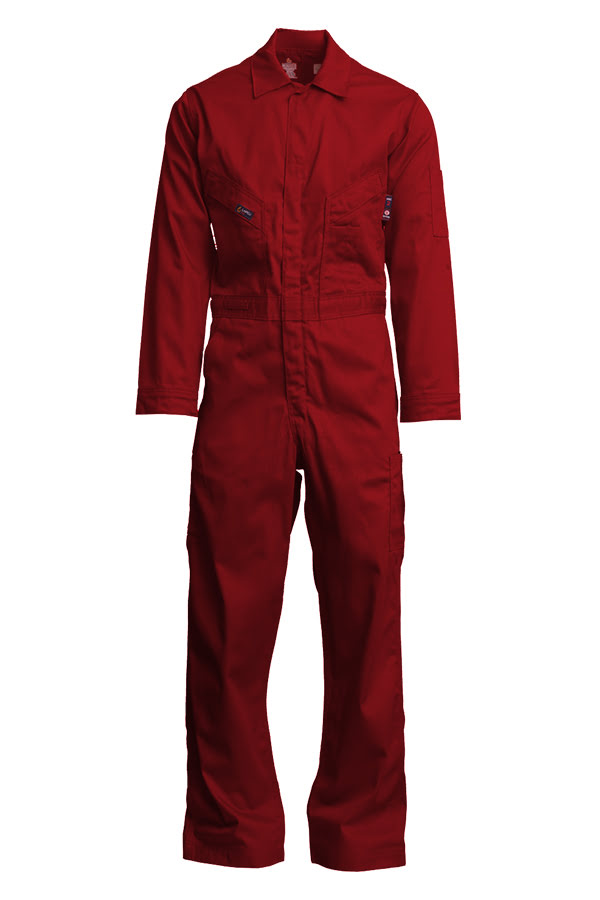 Lapco FR 7oz. Red FR Deluxe Coveralls CVFRD7RE