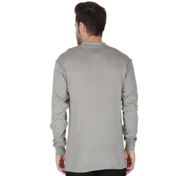 Forge FR Men's Grey Henley MFRHNLY-004-Grey