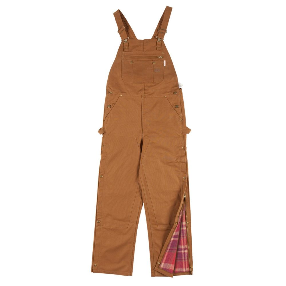 Flame Resistant Brown Duck Insulated Bib Overalls - BOBI4000