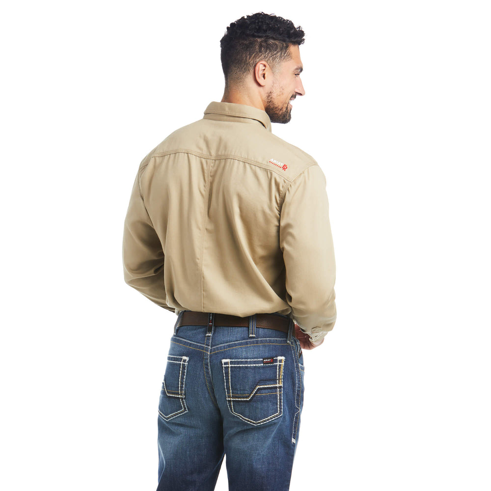 Ariat FR Men's Khaki Solid Work Shirt 10012251