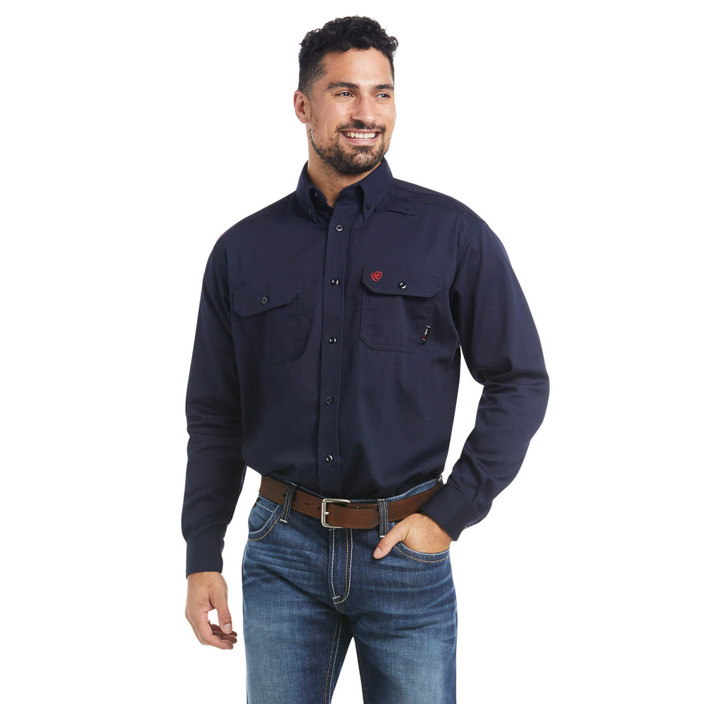 Ariat FR Men's Navy Solid Work Shirt 10018816