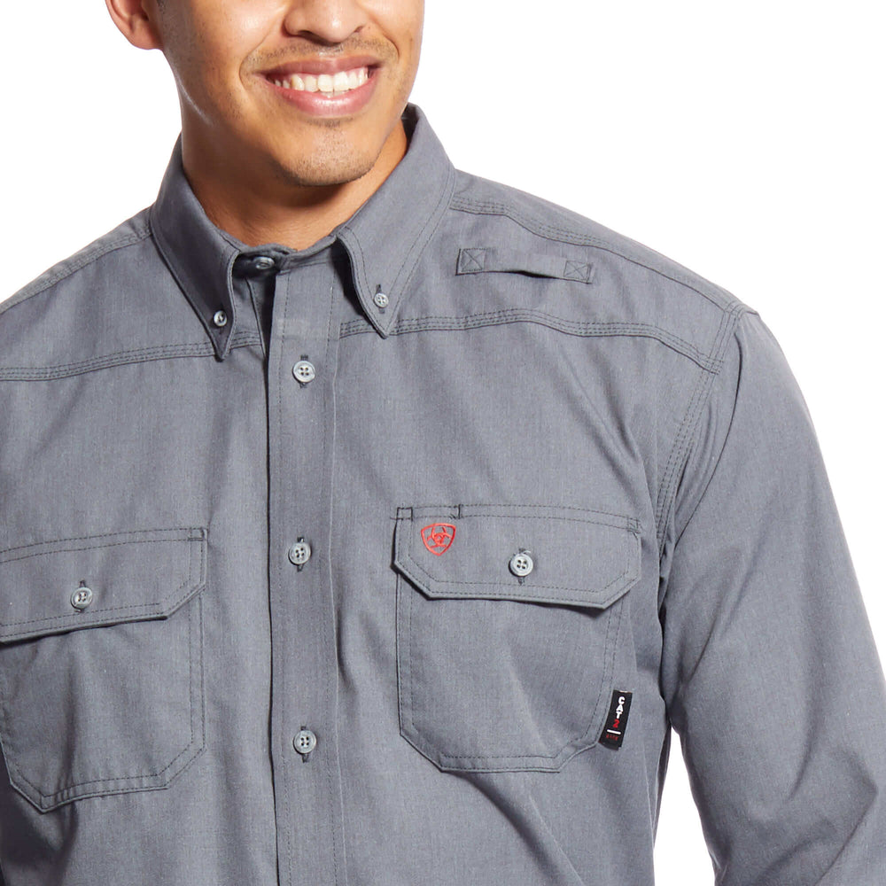 Ariat FR Men's Gunmetal Featherlight Work Shirt 10025429