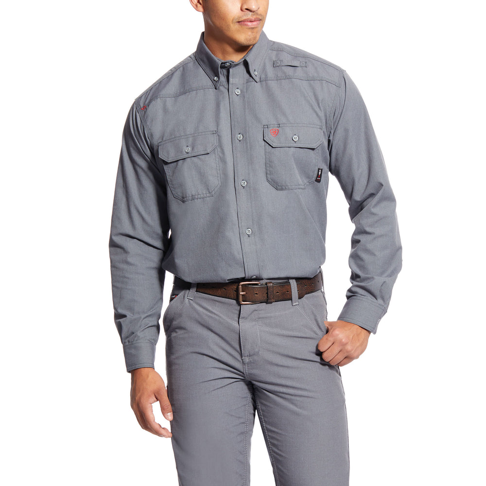 Ariat FR Men's Gunmetal Featherlight Work Shirt 10025429