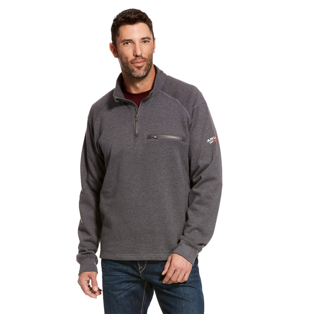 Ariat FR Charcoal REV 1/4 Zip Pullover Sweatshirt 10027924