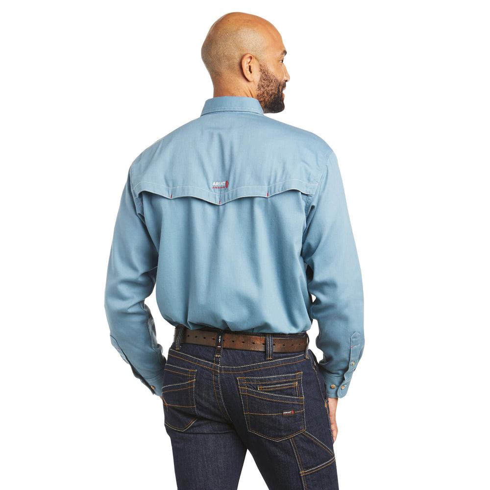 Ariat FR Men's Steel Blue Vented Work Shirt 10035433