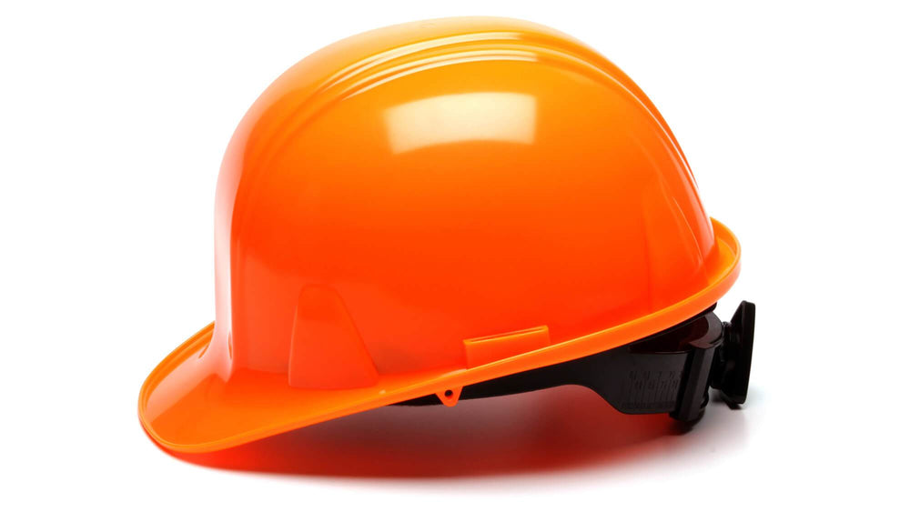 Hi Vis Orange SL Standard Hard Hat 4 Point