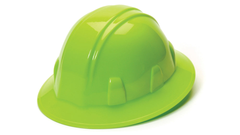 Hi Vis Lime SL Full Brim 4 Pt Ratchet Suspension