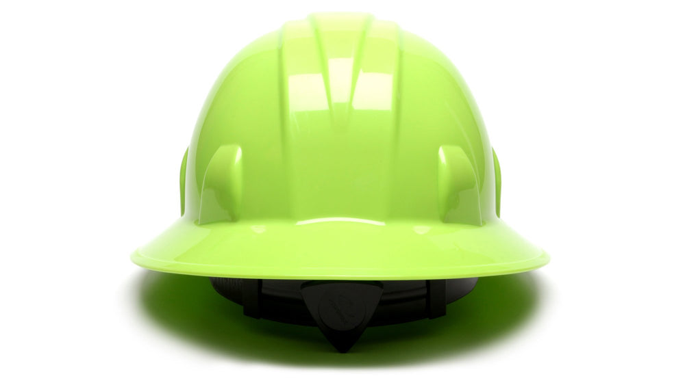 Hi Vis Lime SL Full Brim 4 Pt Ratchet Suspension