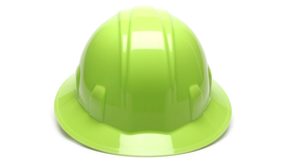 Hi Vis Lime SL Full Brim 4 Pt Ratchet Suspension