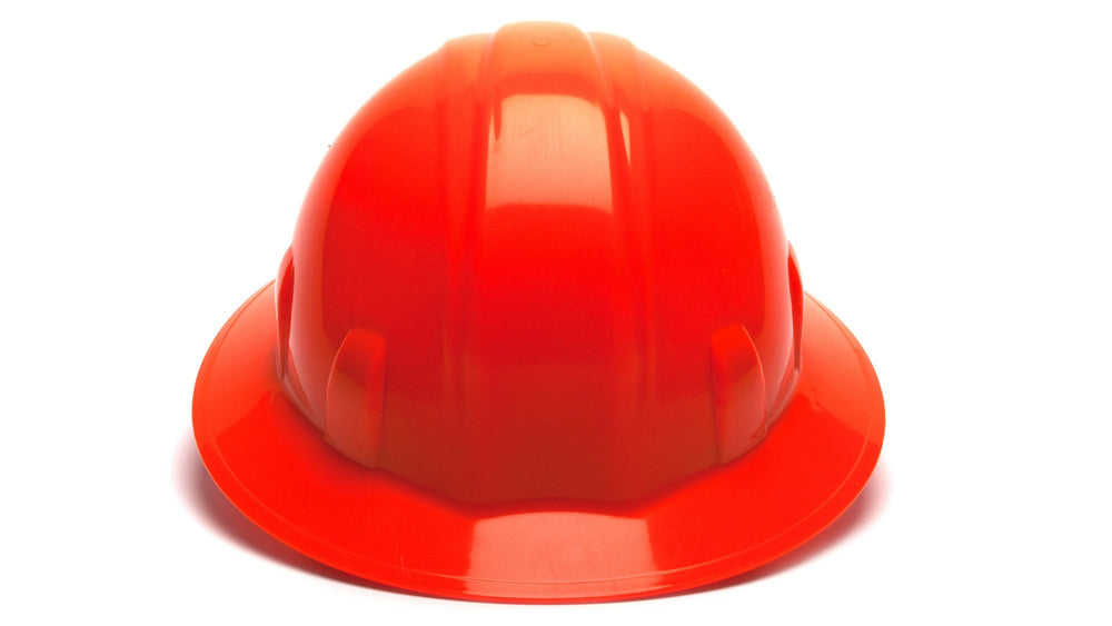 Hi Vis Orange SL Full Brim 4 Pt Ratchet Suspension