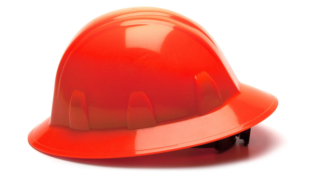 Hi Vis Orange SL Full Brim 4 Pt Ratchet Suspension