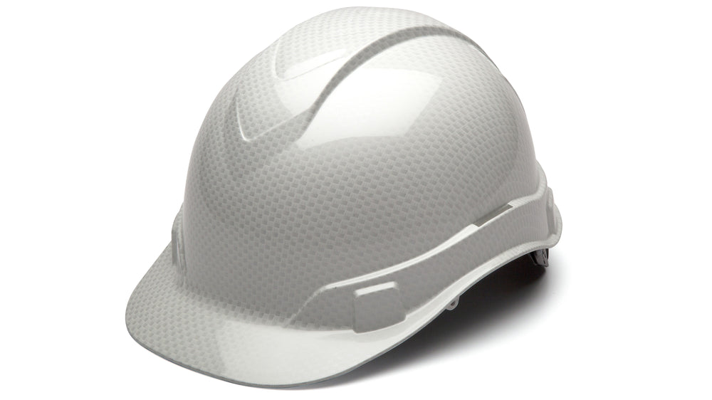 Shiny White Graphite Ridgeline Standard Hard Hat