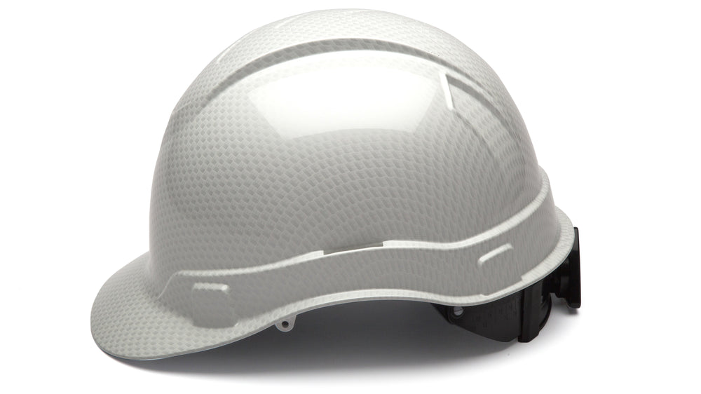 Shiny White Graphite Ridgeline Standard Hard Hat