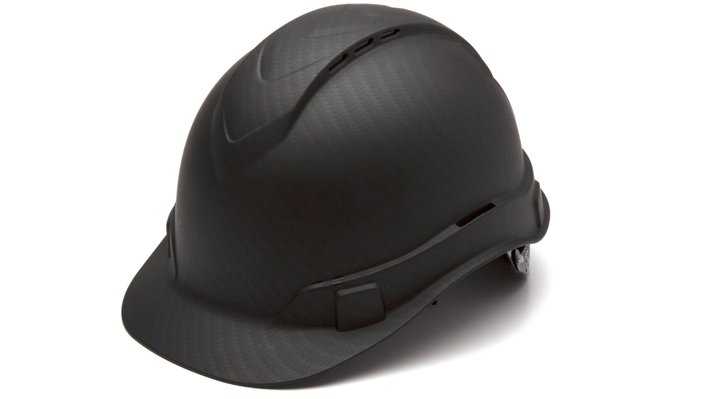 Black Graphite Vented Ridgeline Standard Hard Hat