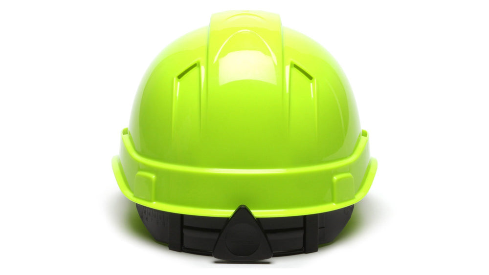 Hi Vis Lime Ridgeline Vented Standard 4 Pt Ratchet Suspension