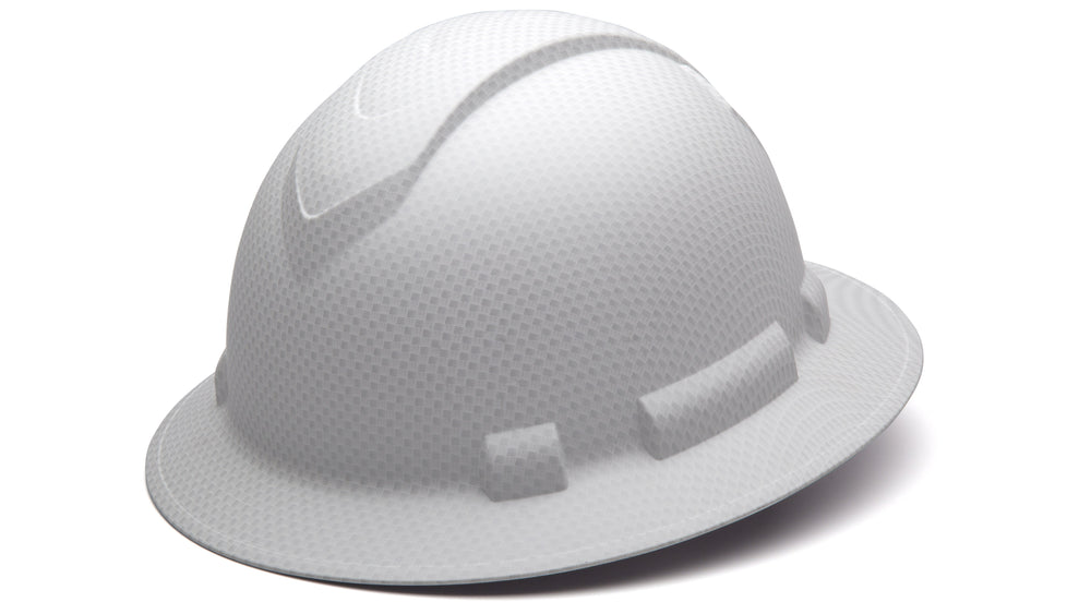 Matte White Graphite Ridgeline Full Brim Hard Hat