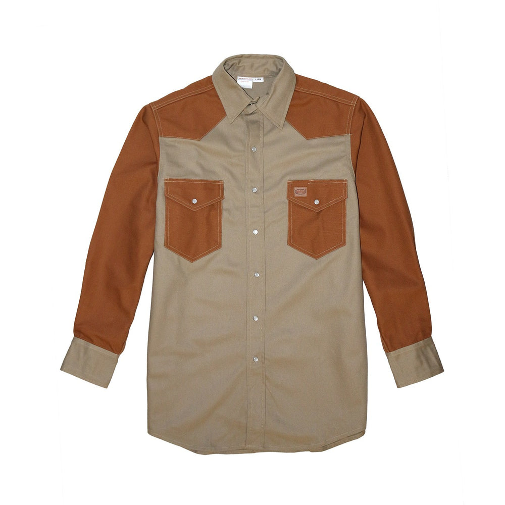 Khaki - Brown Duck Non FR Work Shirt - KB1450