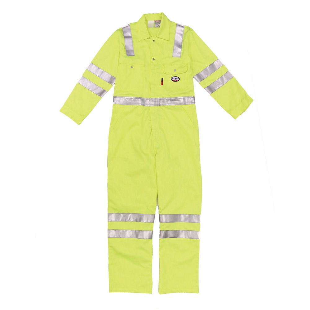 Flame Resistant Hi-Vis Coveralls W/Reflective Striping-HYCR756-S